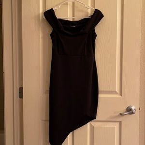 Black midi dress